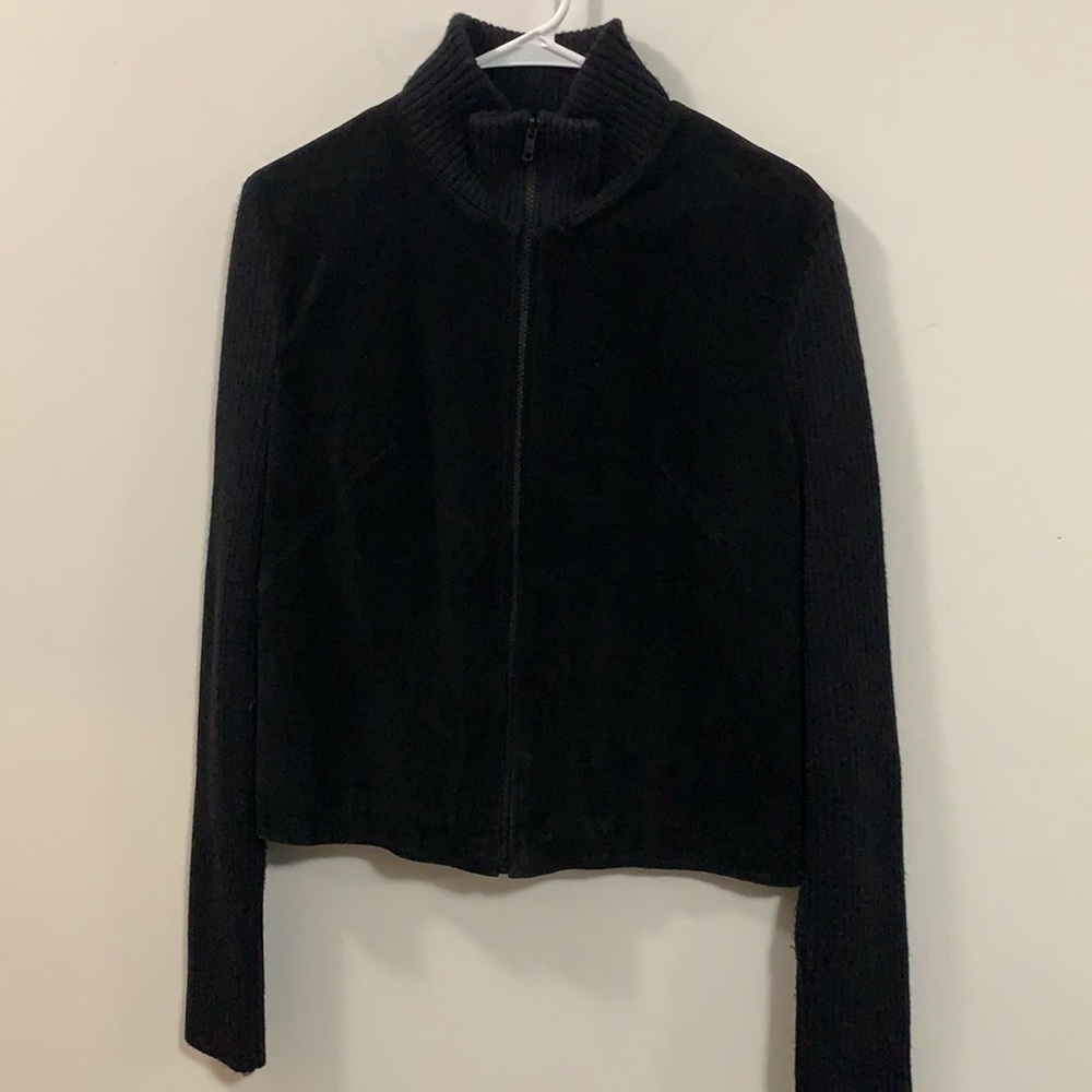 Wilsons Leather Maxima Leather jacket Wool sleeves